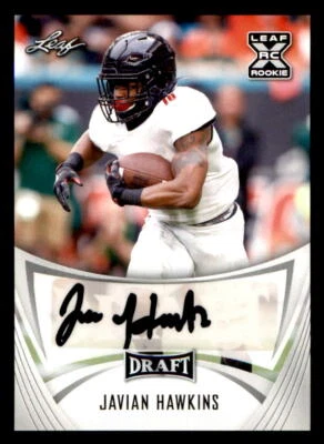 2021 Leaf Draft AUTO #BAJH1 Javian Hawkins (ref 225425) - Image 1 of 2