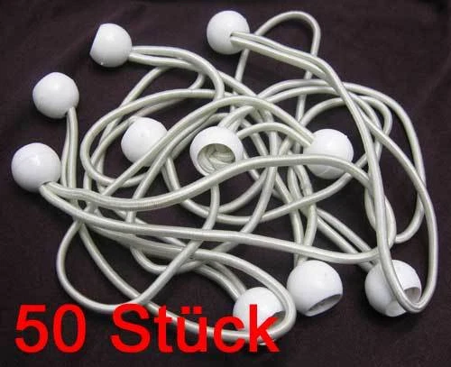 LAND-HAUS-SHOP Ersatz Spanngummis 50 Stück 17 cm Spann Gummi Halterung für Pavillion und Zelt