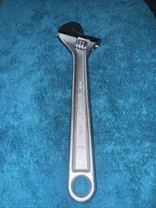 Llave Ajustable Vintage Media Luna Acero Crestoloy 12" Pulgadas Hecha en EE. UU. - Imagen 1 de 5