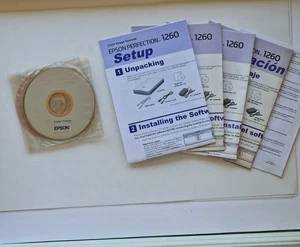 Epson Perfection 1260 manuali driver CD software scanner - Zdjęcie 1 z 7
