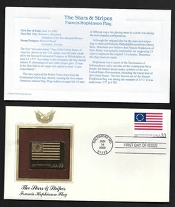 The Stars Stripes Francis Hopkinson Flag - First Date Of Issue - June 14, 2000 - Picture 1 of 2