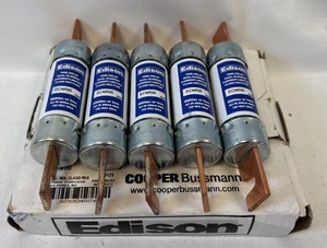 (5) ECNR90 Edison Cooper Bussmann Fuse 90A 250VAC Time Delay Dual Element Fuse - Picture 1 of 3