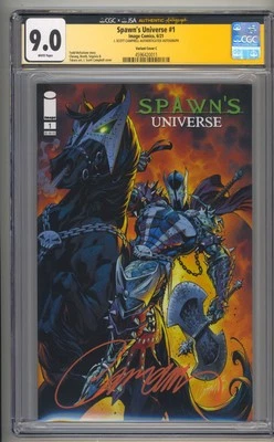 Spawn's Universe #1 CGC JSA 9.0 J Scott Campbell Cover C Signed COA (2021) - Image 1 of 2
