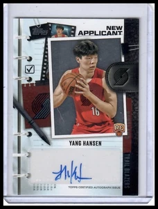 Trailblazers automáticos Yang Hansen 2025-26 Topps nuevo solicitante - Imagen 1 de 2