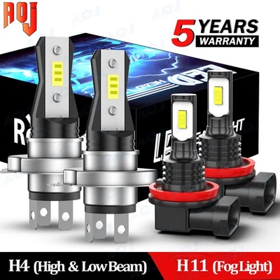 For Toyota Tundra 2014 2015 2016-2021 6000K LED Headlights Bulbs + Fog Lights Foto 1 de 4