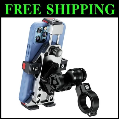 Motorcycle Phone Mount with Vibration Dampener - Secure Lock - Image 1 of 4