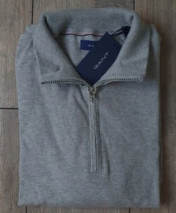 Neu* Gant Cotton Half Zip Pullover 3XL Grey Melange Grau zu Polo... - Bild 1 von 4