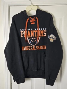 Felpa con cappuccio Lehigh Valley Phantoms stagione inaugurale taglia large AHL nera - Foto 1 di 3