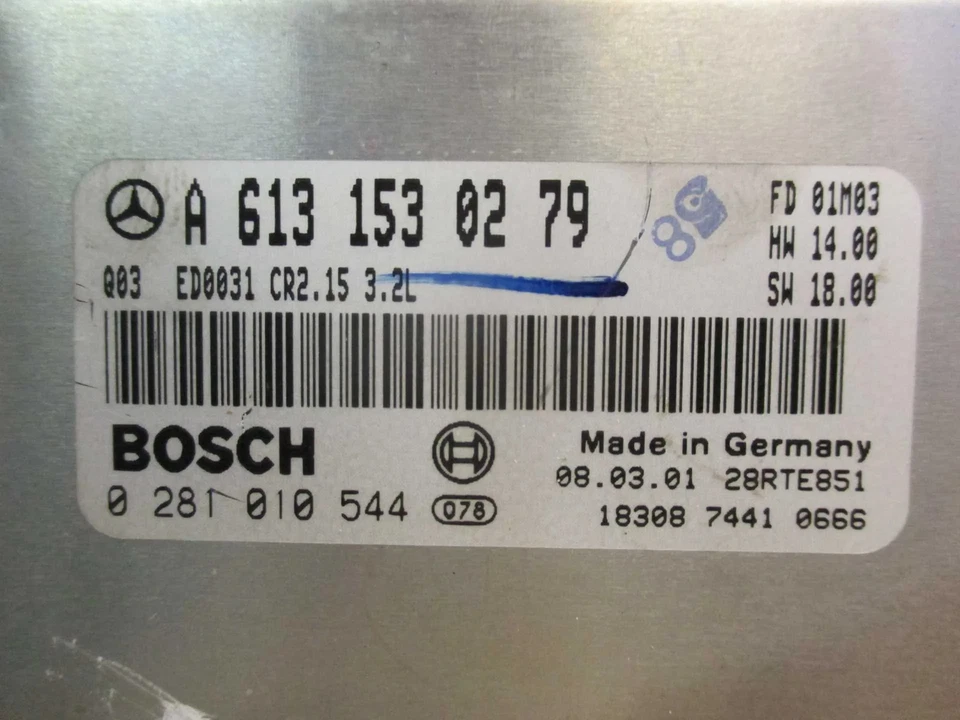 Centralina motore originale (ECU) MERCEDES-BENZ CLASSE E T-Model (S210) 2001 - Immagine 1 di 2