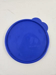 Tupperware 2541 Größe C blau rund Ersatzdeckel nur 6 Zoll Schmetterlingslasche - Bild 1 von 3