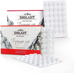 Altai Siberian Pure Shilajit Resin 200Mg Dry Drops 60 Caps Mountain Balsam Мумие - Picture 1 of 12
