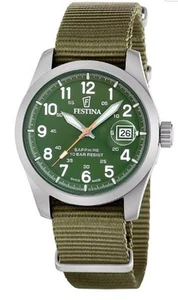 Orologio FESTINA Swiss Made Field F20082/2 Compact Verde con cinturino in nylon - Picture 1 of 2