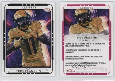 2023 SAGE Artistry Troy Franklin #114 - Image 1 of 2