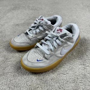 Nike SB Force 58 Shoes Mens Size 8.5 Gray White Gum Skateboarding DV5476-001 - Picture 1 of 14