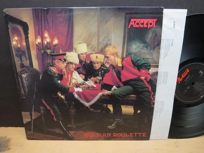 Accept: Russian Roulette (VG++ 1986 Portrait, US LP) Metal Hard Rock Foto 1 de 4