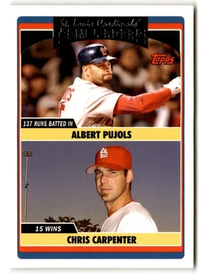 Albert Pujols/Chris Carpenter 2006 Topps Updates & Highlights #UH296 - Image 1 of 2