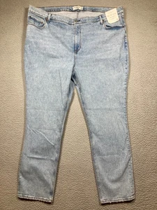 Abercrombie & Fitch Jeans Damen Plus 37 24R Blau 90er Slim Straight High Rise - Bild 1 von 14