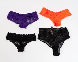 NWT! Set of 4 VICTORIA'S SECRET Cute & Sexy Lace Panties Size Small - Picture 1 of 9
