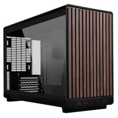 Lian-Li A3 Wood with Tempered Glass Black PC Computer Mini Tower Case A3X-WDG - Image 1 of 4