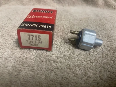 NOS NIEHOFF 7715 STOPLIGHT SWITCH 1939-66 FORD MERCURY LINCOLN GM STUDEBAKER - Image 1 of 4