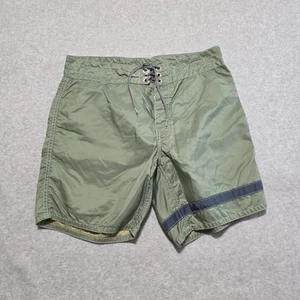 Birdwell Beach Britches Board Shorts Mens 31 Green Drawstring Made in USA - Picture 1 of 9