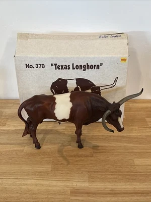 Vintage Breyer  Texas Longhorn Bull 1990-1995  #370 With Box  - Image 1 of 4