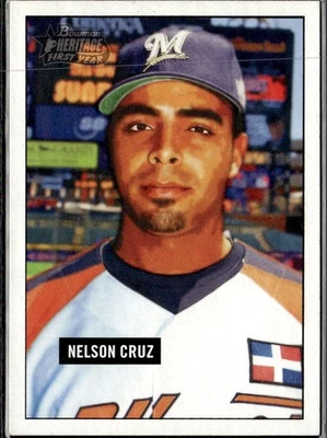 Bowman Heritage 2005 primer año Nelson Cruz Brewers #252 Foto 1 de 2