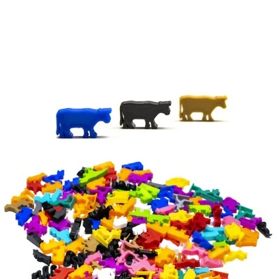Figuras de animales de vaca para juegos de mesa - Juego de mesa Accesorios Piezas Actualización Meeple Foto 1 de 4