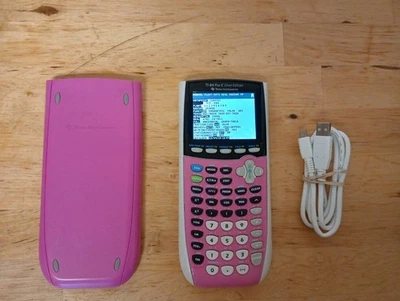 Texas Instruments TI-84 Plus C Silver Edition Graphing Calculator - Pink #2 Read - Image 1 of 3