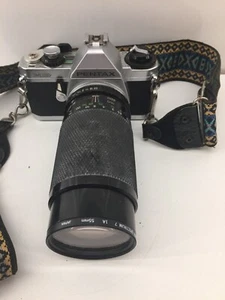 Pentax MG 35MM SLR Film Camera w/ 80-200mm Lens & Strap ~ Untested - Picture 1 of 8