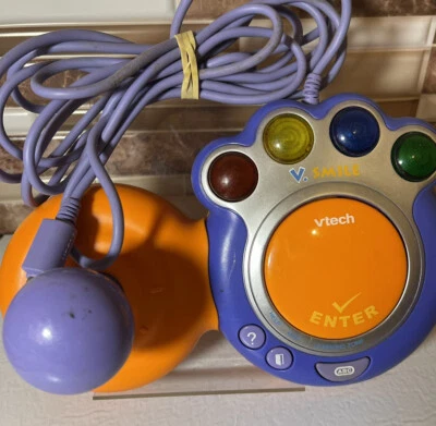 Vtech Vsmile TV Learning System Replacement Wired Controller Orange Model 9100 - Image 1 of 3