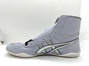 Zapatos de lucha libre asics gris línea plateada negros NUEVOS EX-EO TWR900 Next/Negro encaje - Imagen 1 de 14