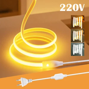 COB Neon LED Streifen Stripe 220V 230V Flex Schlauch Lichtband Außen Beleuchtung - Bild 1 von 23