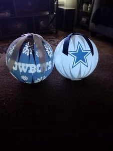 2 Dallas Cowboys beleuchtetes Ornament 5" breit 5" breit - Bild 1 von 4
