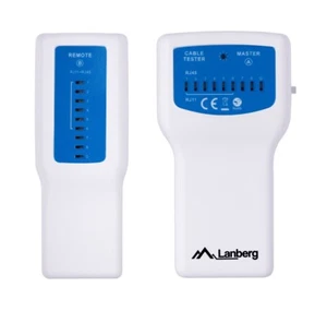 5901969418262 Lanberg NT-0402 Tester kabli sieciowych PoE Tester Niebieski, Biały Lanberg - Zdjęcie 1 z 8