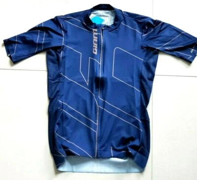 Jersey de ciclismo Giant Pro Series manga corta dorado/azul con 3 bolsillos estándar Foto 1 de 4