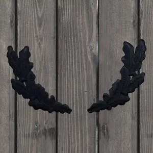 Black Scrambled Eggs Embroidered Patch Set — Iron On - Picture 1 of 1
