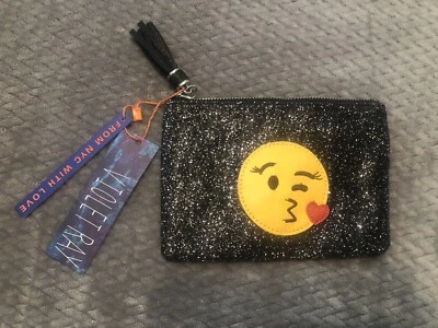 Monedero clutch rayo violeta nuevo con etiquetas - emoji Foto 1 de 4