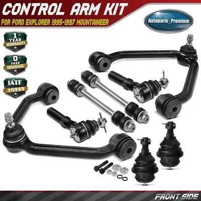8x Front Upper Control Arm & Sway Bar Link Tie Rod Ends for Ford Explorer 95-97 - Image 1 of 4