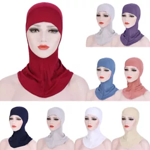 Muslim Hijab Women Underscarf Inner Wrap Hats Turban Scarf Ninja Caps Headscarf - Picture 1 of 31