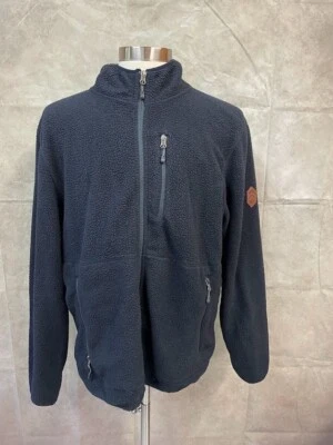 Chaqueta polar Free Country para hombre azul marino oscuro cremallera completa talla XL (46-48) Foto 1 de 4