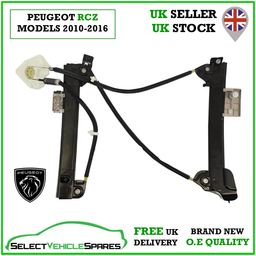 OE NEW PEUGEOT RCZ DRIVERS SIDE RIGHT FRONT WINDOW REGULATOR 2010-2016 - Image 1 of 4