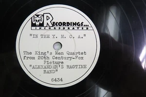 The King's Men Quartet - RADI O DISC 6434 - "In The Y.M.C.A" - Picture 1 of 3