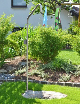 Schwenkgrill Edelstahl Grillgalgen 50 cm Grillarm Dreibein Bodenhülse Libatherm