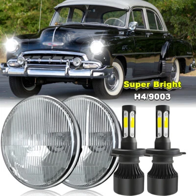 PAR de faros LED redondos de 7 pulgadas haz alto/bajo para Chevy Styleline Deluxe 1949-1952 Foto 1 de 4