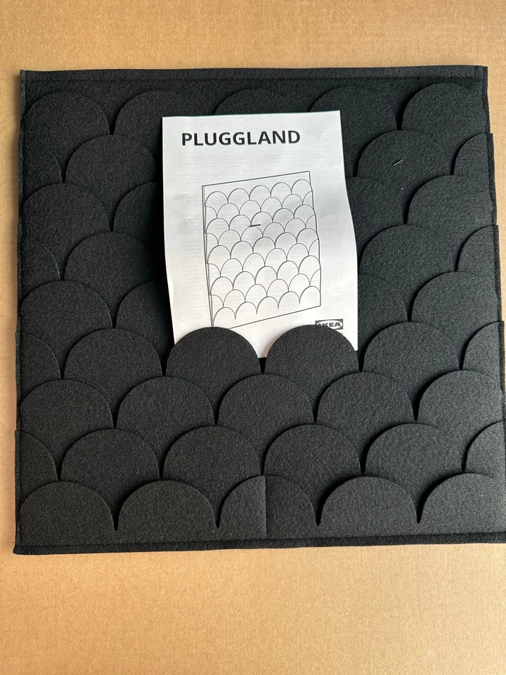 IKEA PLUGGLAND Memo Board Organize Notes Mail Photos Black 15 ¾ x 15 ¾" New - Image 1 of 1