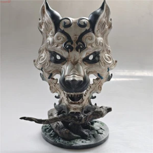 Black Myth Wukong Folk Opera Mask Cosplay Props Movable Chin Wearable With Base - Picture 1 of 20