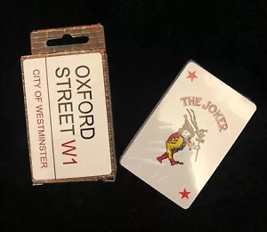 New Oxford Street Novelty Playing Cards Sealed pack souvenir Xmas Gift - Picture 1 of 3