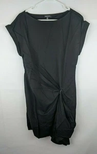 Kenneth Cole Gathered Front Dress, Black, Women's Medium - Picture 1 of 3