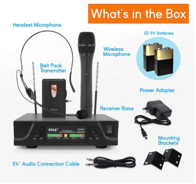 Pyle PDWM2700 Dynamic Wireless Professional Microphone - Image 1 of 4